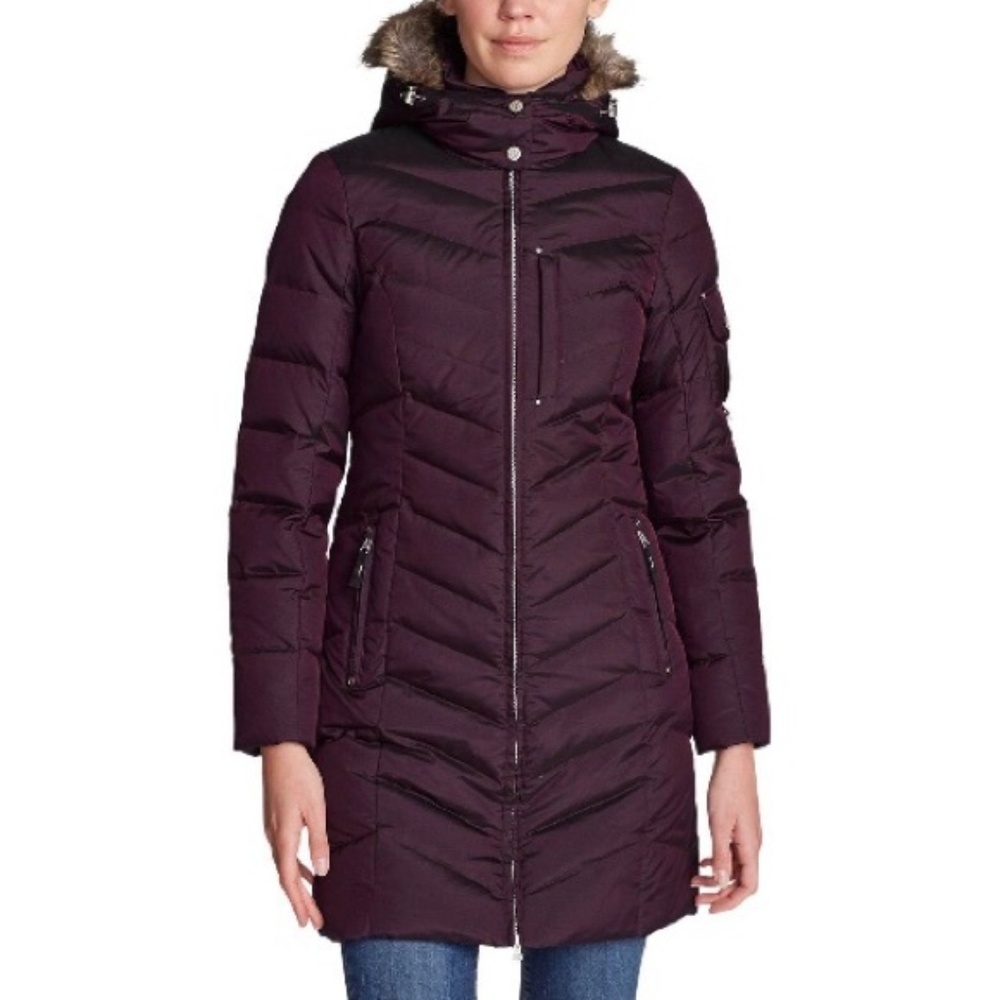 Eddie Bauer Plum Sun Valley Down Parka Coat